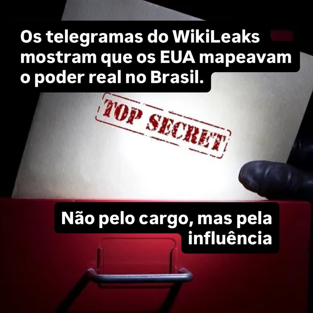 Os telegramas do WikiLeaks mostram que a diplomacia americana não tenta entender apenas quem ocupa o cargo, mas quem molda a mente de...