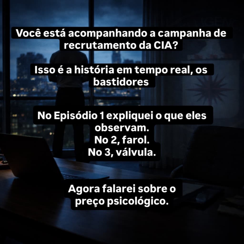 A série inteira pode ser resumida assim: recrutamento não é um "convite". É um sistema.