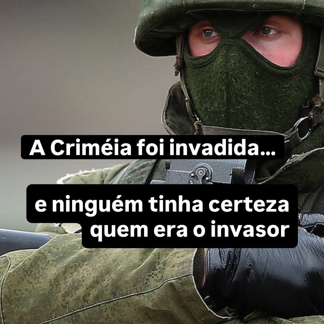 A anexação da Crimeia, em 2014, não começou com instabilidade política, ambiguidade e narrativa.