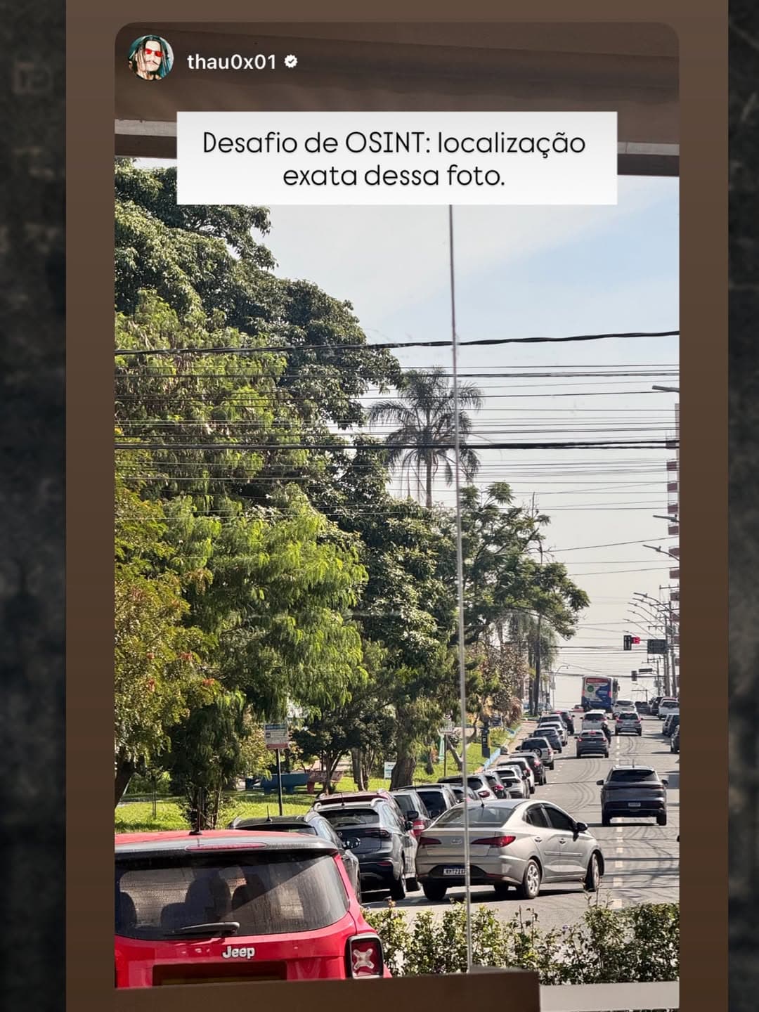 É muito comum utilizar postagens nas redes sociais para obter algum dado a mais.
