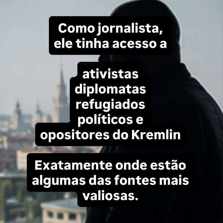 A imagem popular ainda é a do agente escondido em um beco escuro, usando códigos... — slide 5