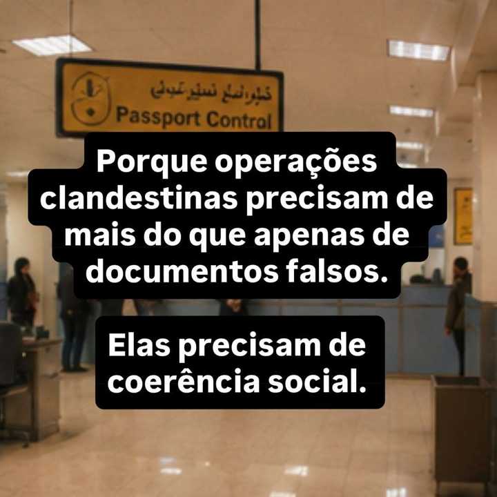 Toda operação clandestina precisa responder uma pergunta fundamental: — slide 9