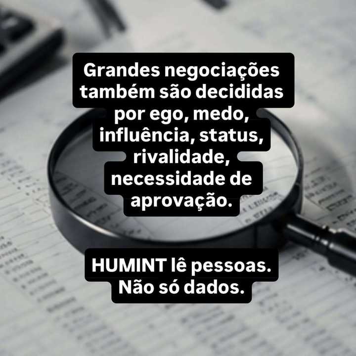 Muita gente associa HUMINT apenas à espionagem estatal. — slide 7