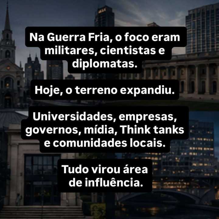 A maior parte das operações modernas de influência não depende de "super espiões". — slide 6