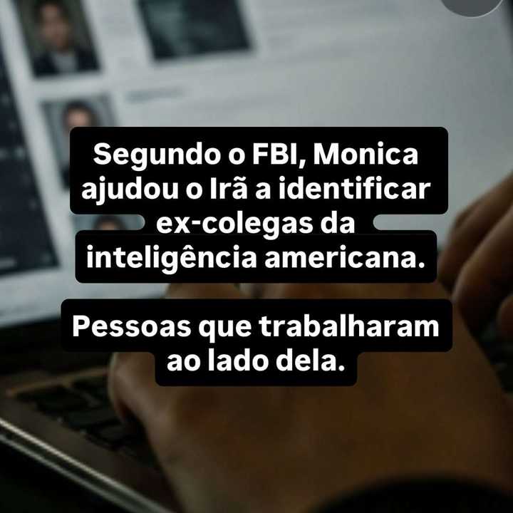 O recente caso da Monica Witt reforça o que falo com frequência, operações sofisticadas... — slide 9