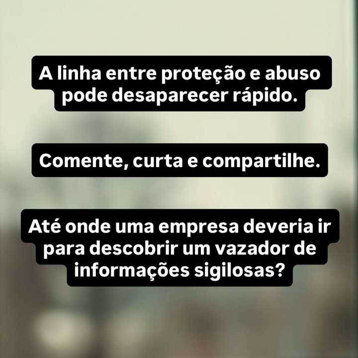 Uma investigação de inteligência corporativa sempre inicia com uma justificativa legítima. — slide 12