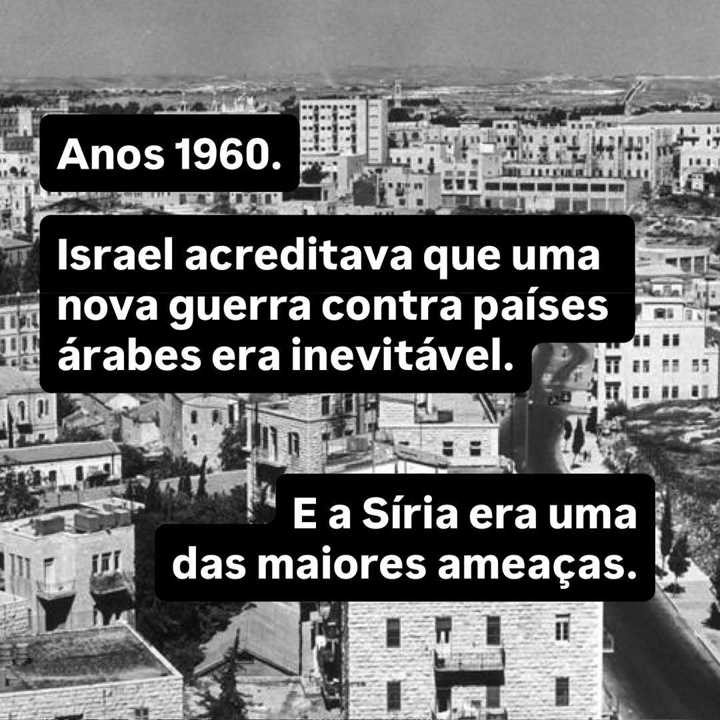 Muita gente olha para o caso Eli Cohen e pensa que a operação começou em Damasco. — slide 2