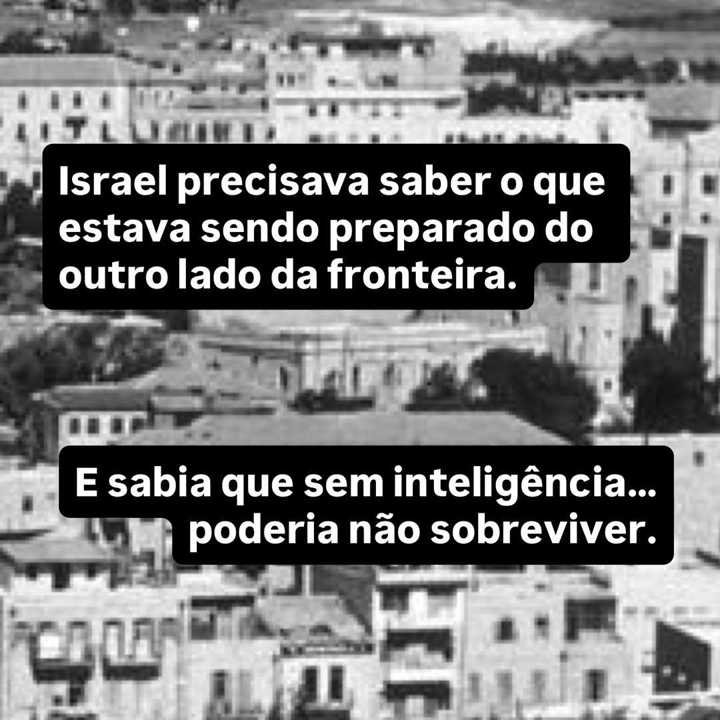 Muita gente olha para o caso Eli Cohen e pensa que a operação começou em Damasco. — slide 3