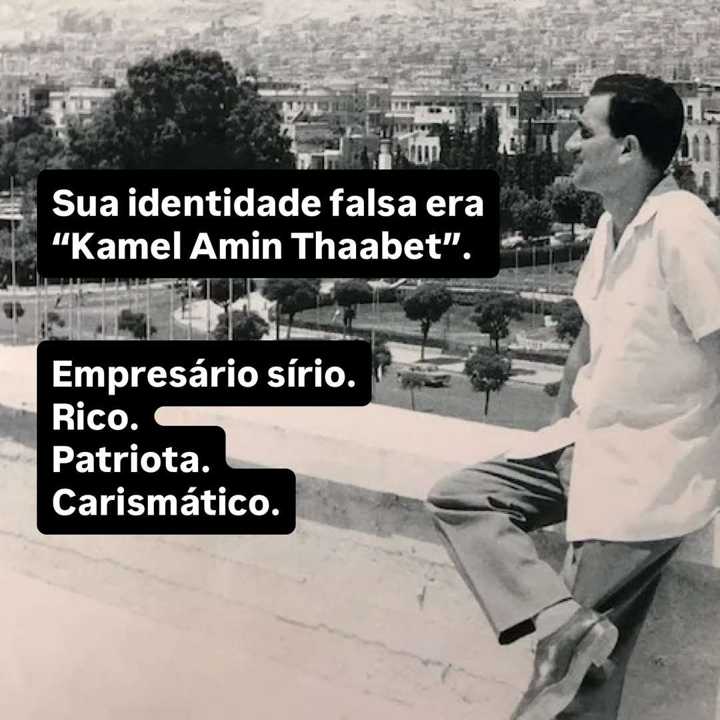 Muita gente olha para o caso Eli Cohen e pensa que a operação começou em Damasco. — slide 5