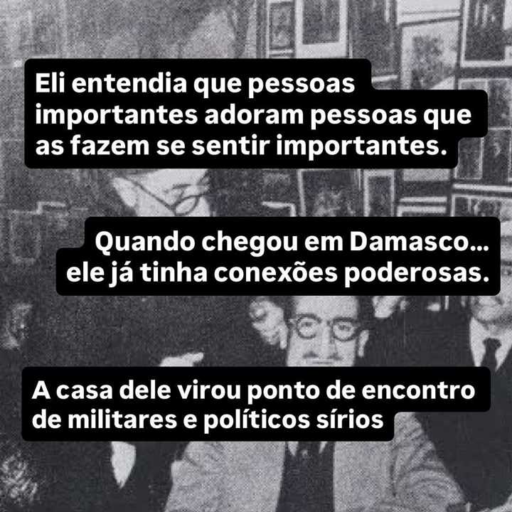 Muita gente olha para o caso Eli Cohen e pensa que a operação começou em Damasco. — slide 7