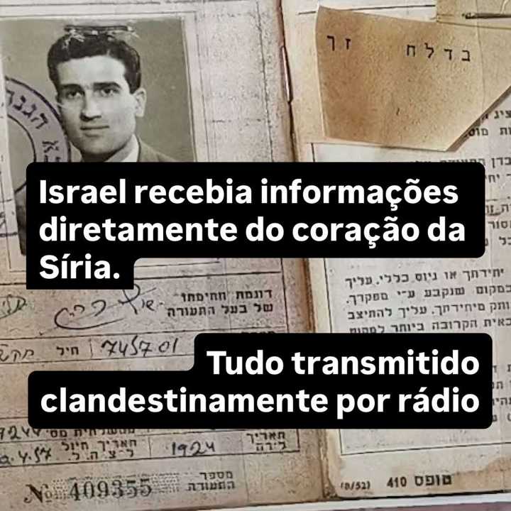 Muita gente olha para o caso Eli Cohen e pensa que a operação começou em Damasco. — slide 9