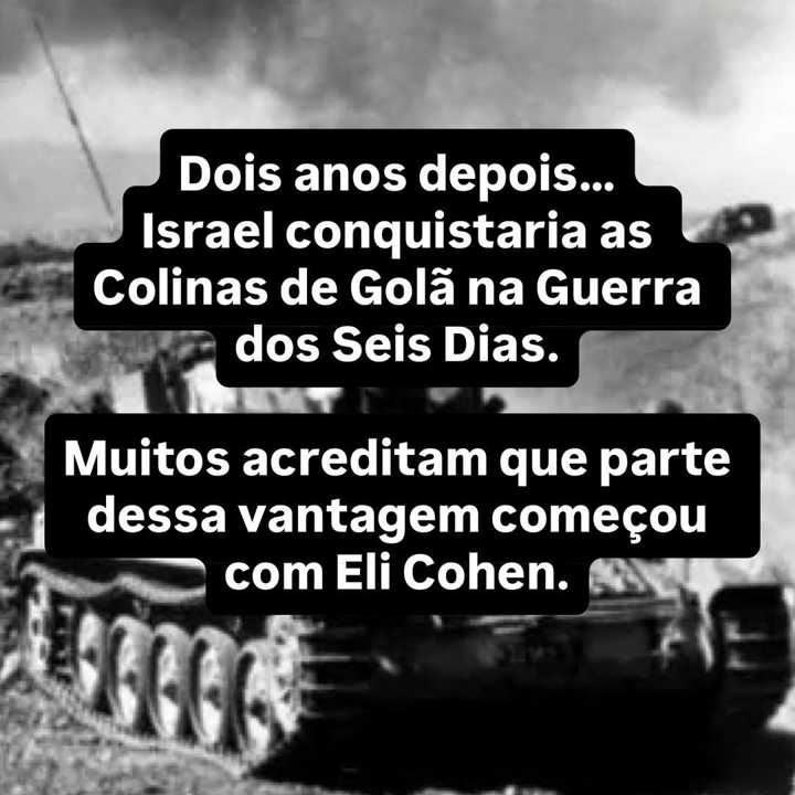 Muita gente olha para o caso Eli Cohen e pensa que a operação começou em Damasco. — slide 12