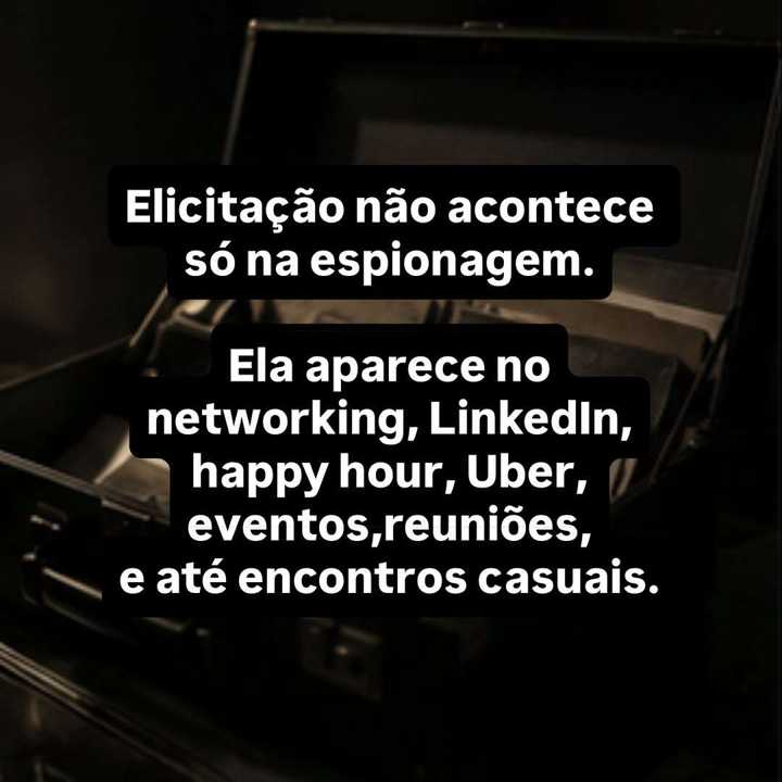 Elicitação é uma técnica de comunicação usada para obter informação de forma indireta,... — slide 11