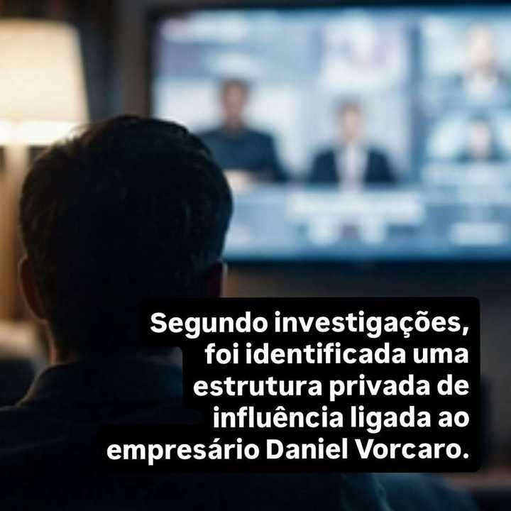 As reportagens mostraram como uma rede privada de influência pode operar de maneira... — slide 2