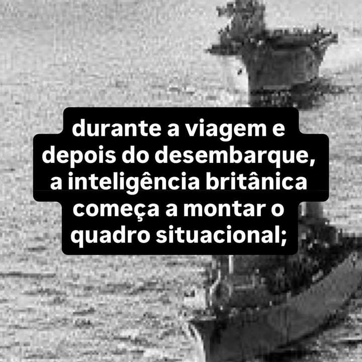 Em 1982, britânicos operavam no outro lado do planeta, com comunicação limitada, poucas... — slide 3