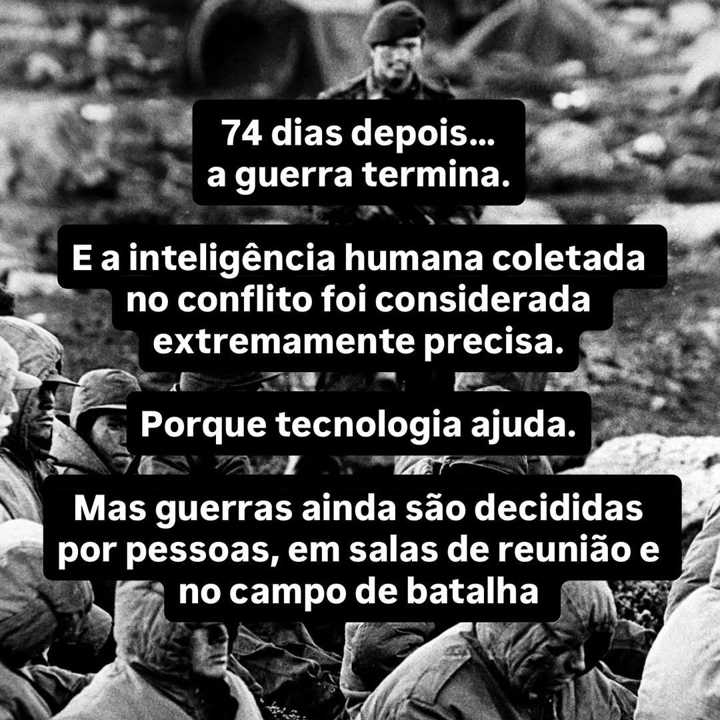 Em 1982, britânicos operavam no outro lado do planeta, com comunicação limitada, poucas... — slide 7