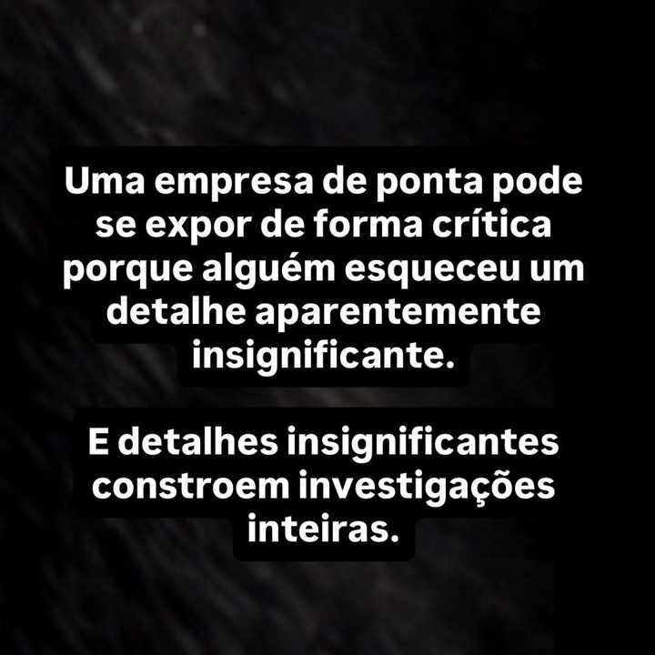 As pessoas costumam imaginar que operações são comprometidas por falhas complexas. — slide 11