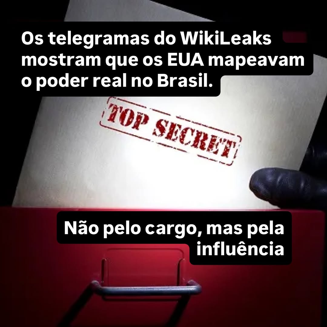 Os telegramas do WikiLeaks mostram que a diplomacia americana não tenta entender apenas quem ocupa o cargo, mas quem molda a mente de...