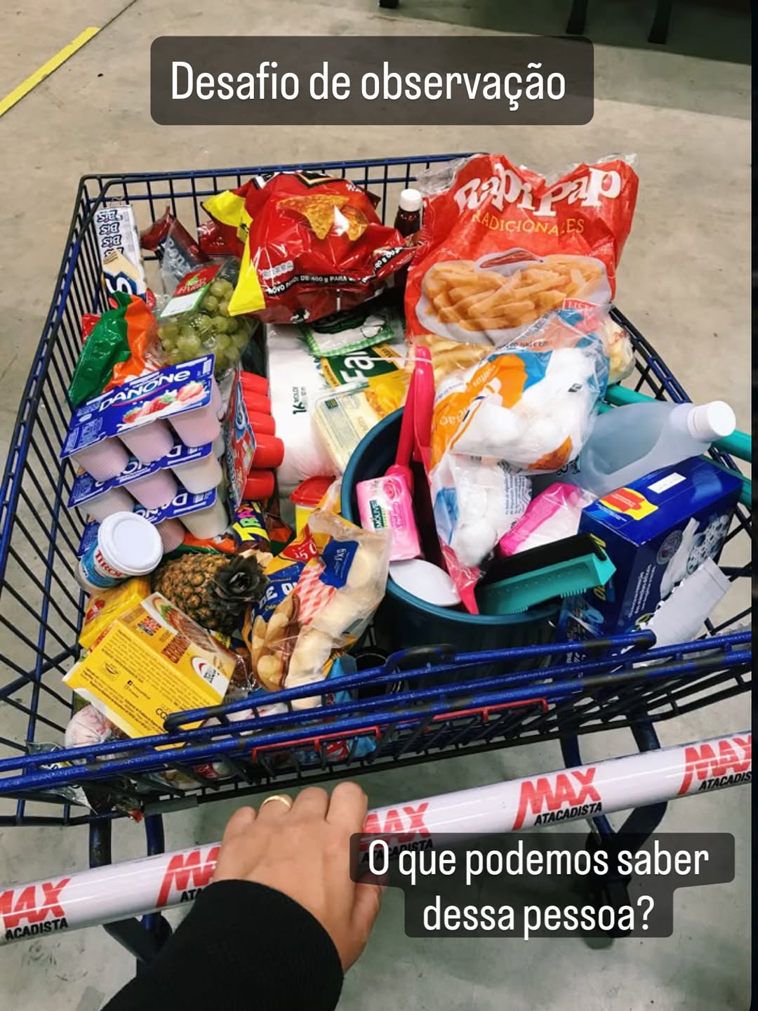 O carrinho de mercado fala mais sobre você do que parece.